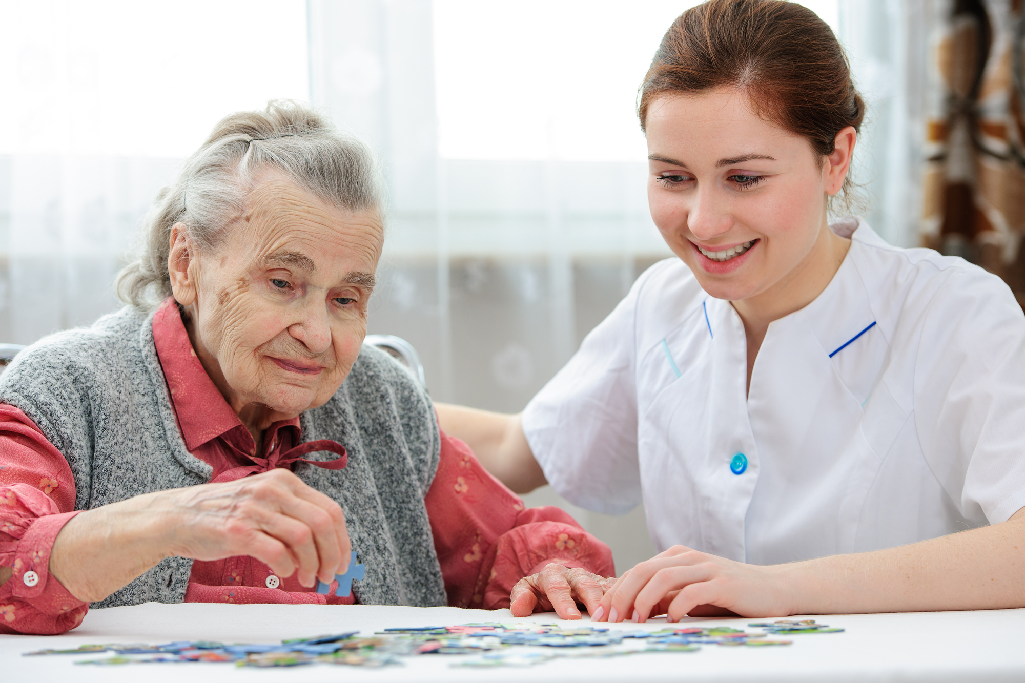 A welcoming lounge inside Mill View Memory Care.