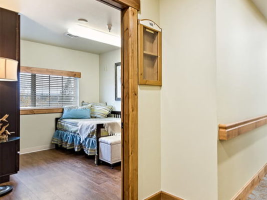 Bedroom at Mill View Memory Care